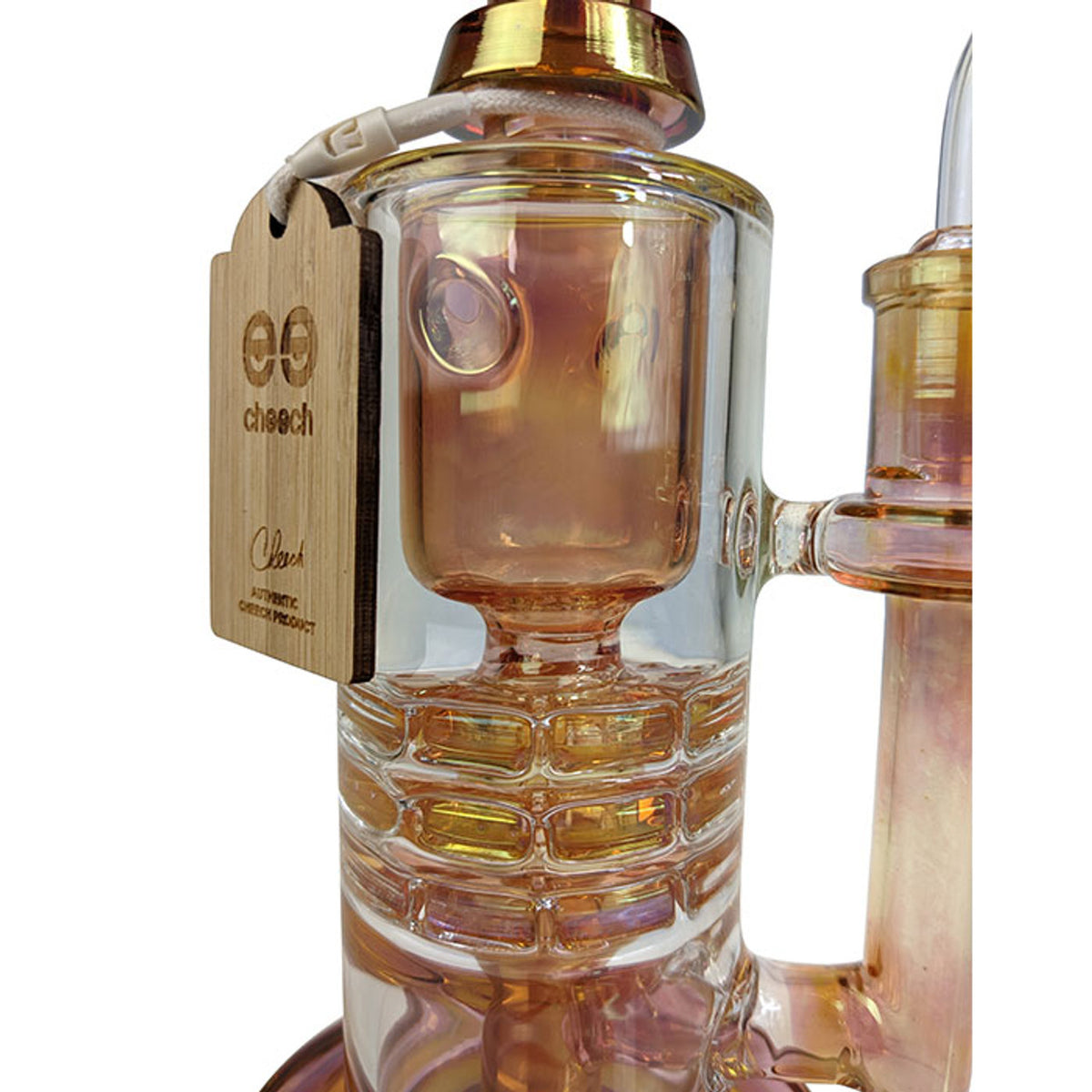 Cheech Glass Fumed Inner Recycler Water Pipe Dab Rig