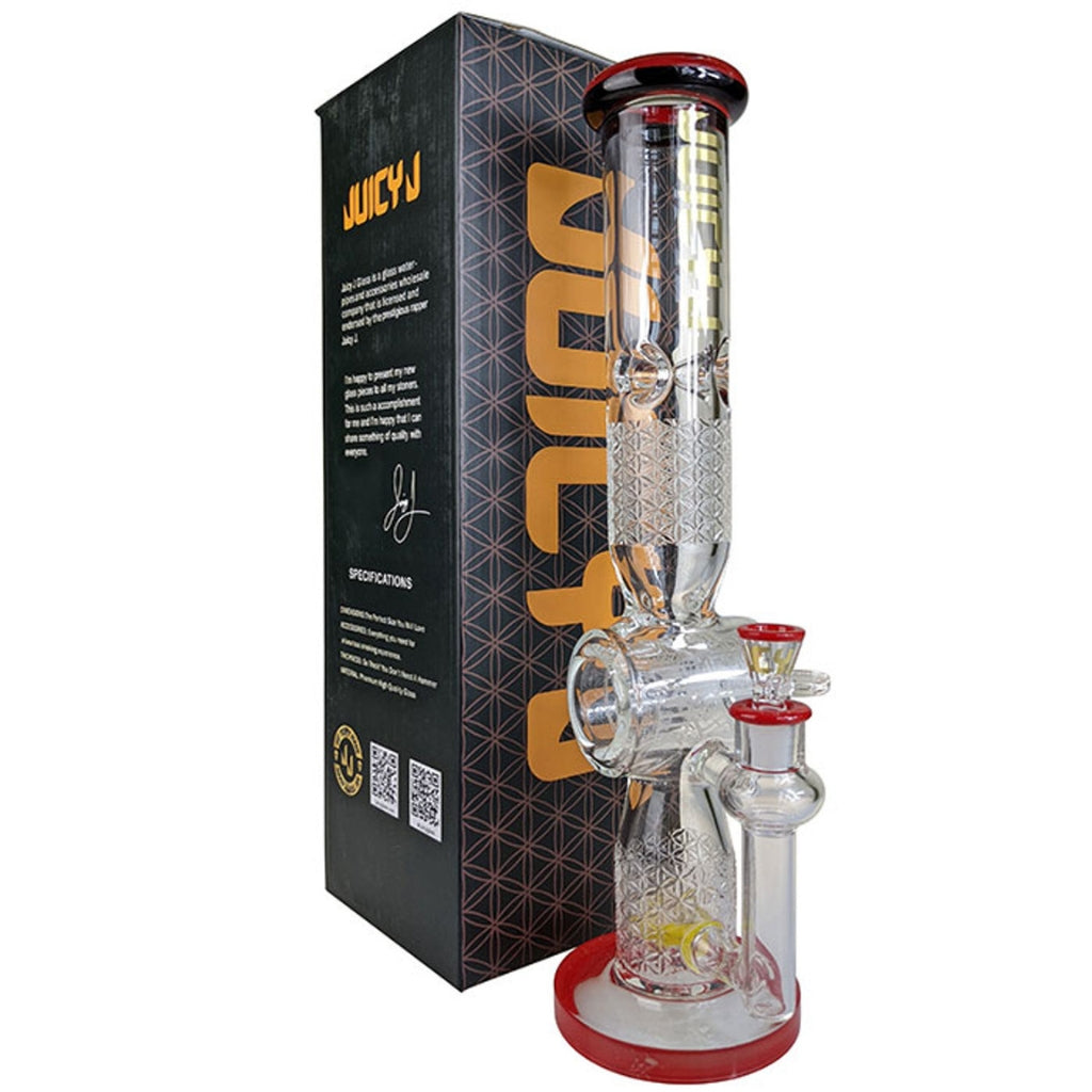 Juicy J Glass Barrel Perc Water Pipe