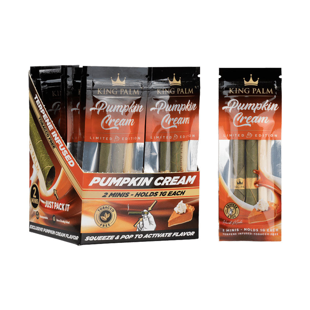 King Palm Pumpkin Cream Mini Rolls Display Box