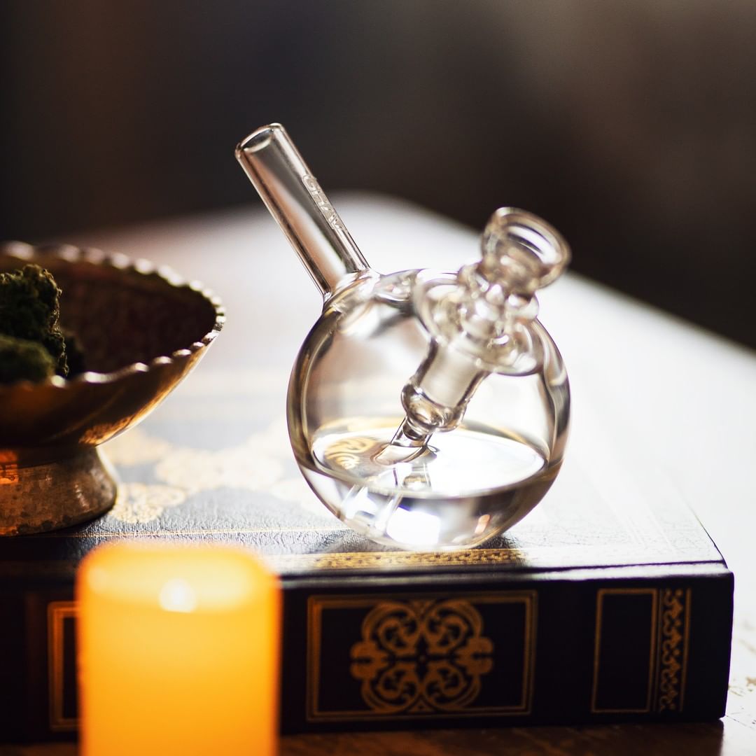 grav spherical mini glass bubbler pipe