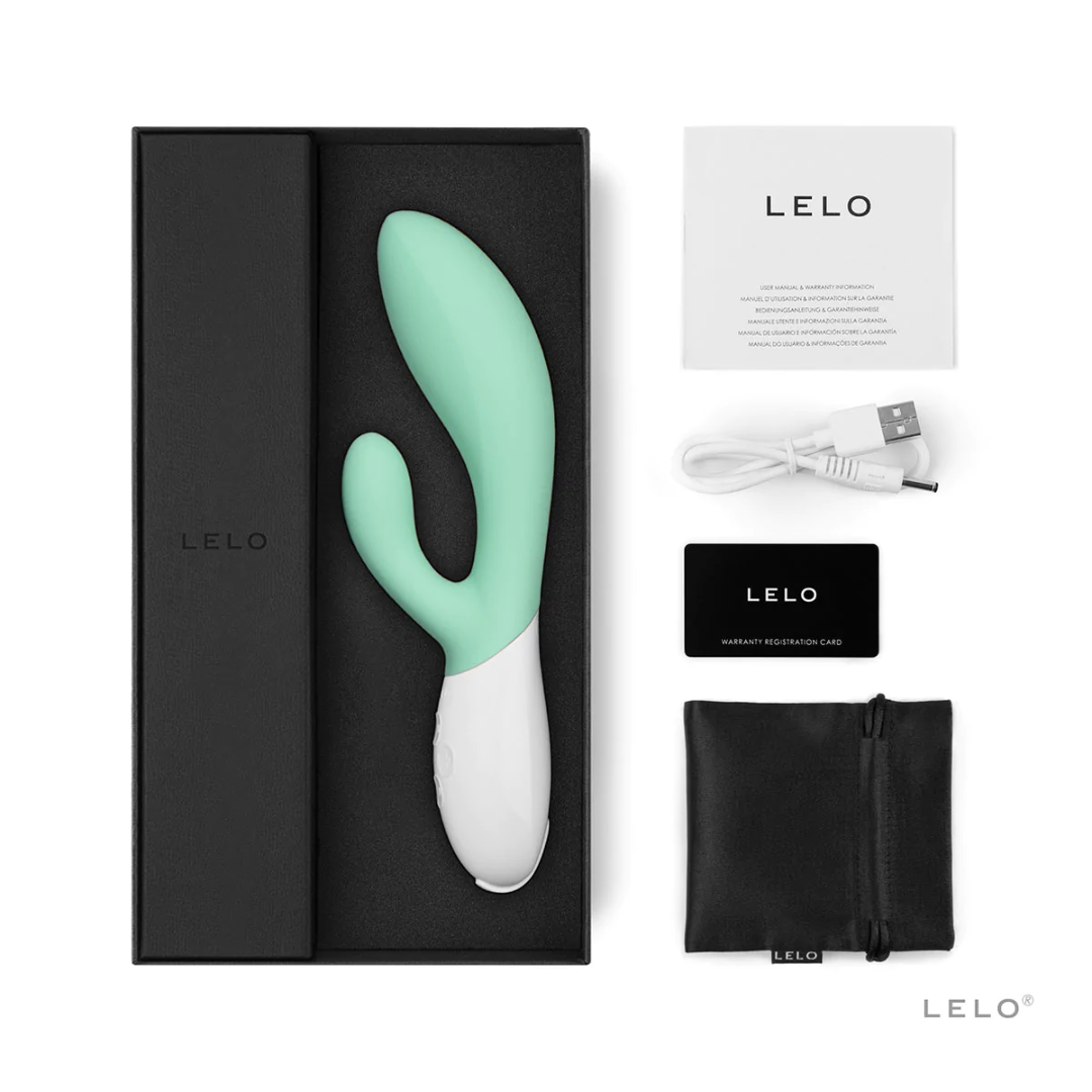 LELO Ina 3 Rabbit Vibrator Seaweed Green Box