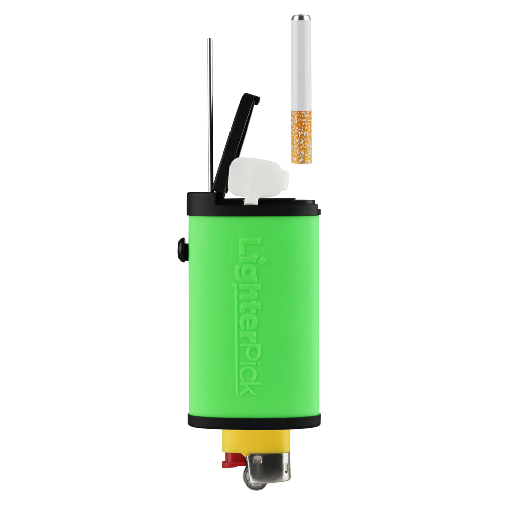 lighterpick all-in-one waterproof smoking dugout green