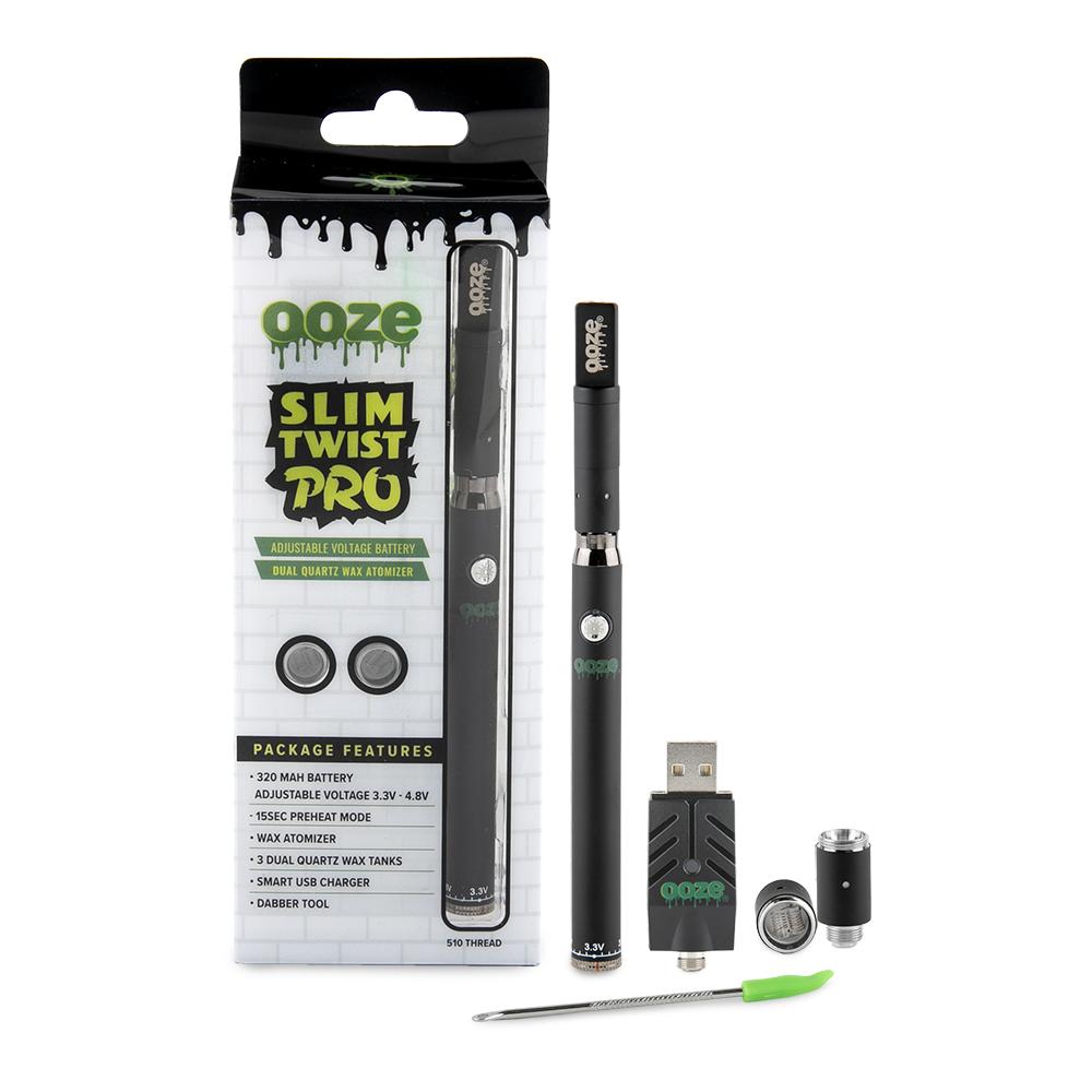 ooze slim twist pro vaporizer kit black