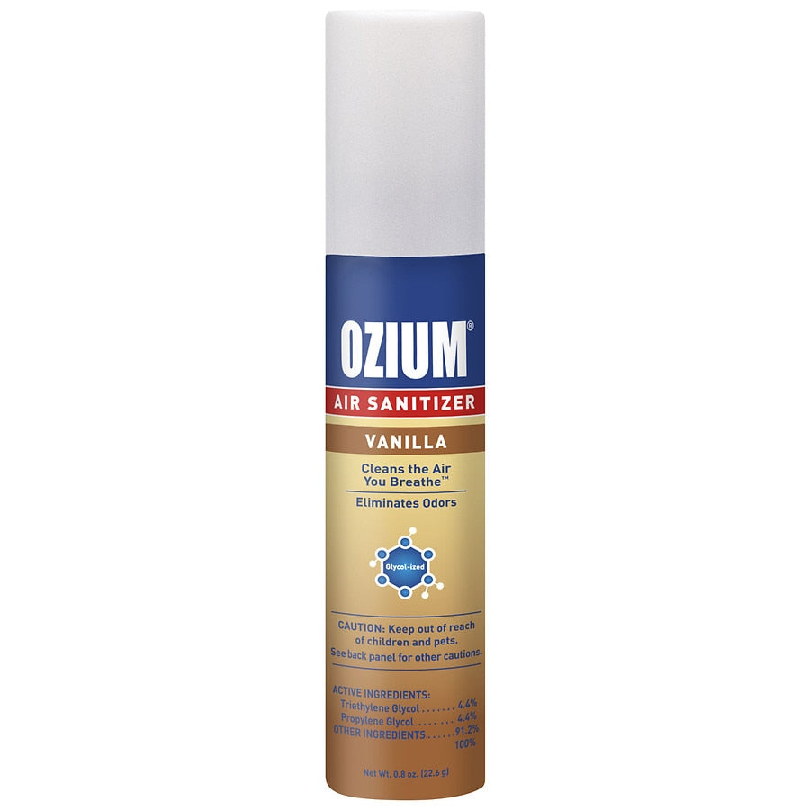 ozium air sanitizer vanilla travel size