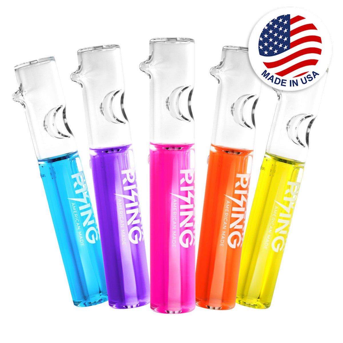Phoenix Rising Glycerin Steamroller Glass Pipe 10 Inch Colors
