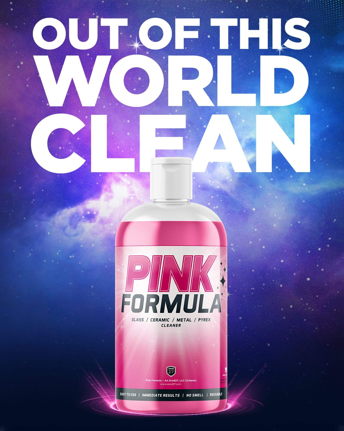 pink formula glass pipe bong cleaning solution