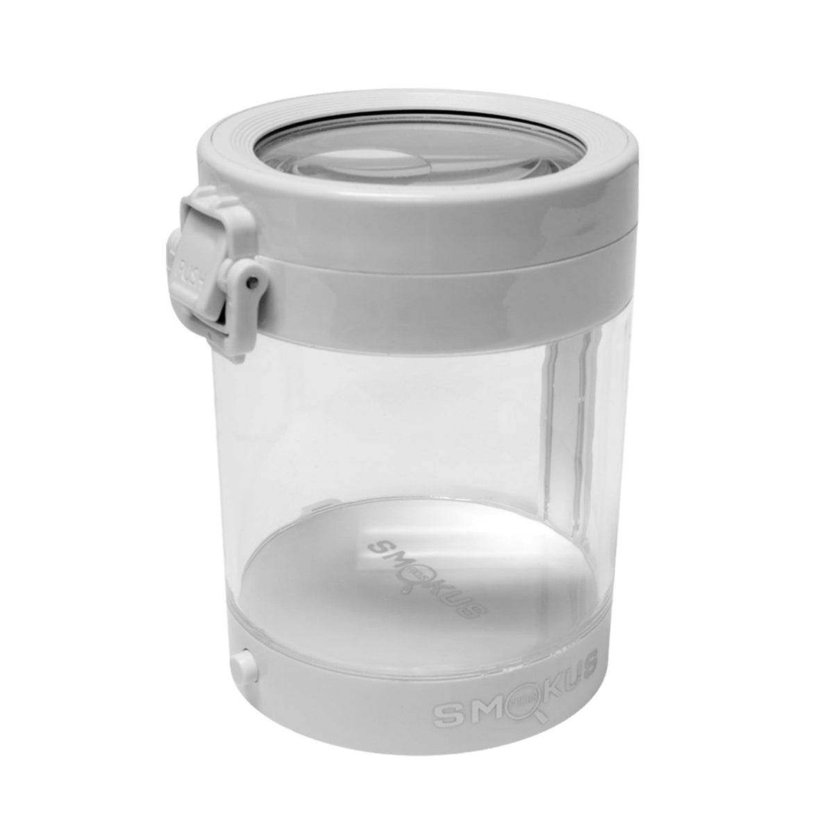 smokus focus eclipse led light stash jar white