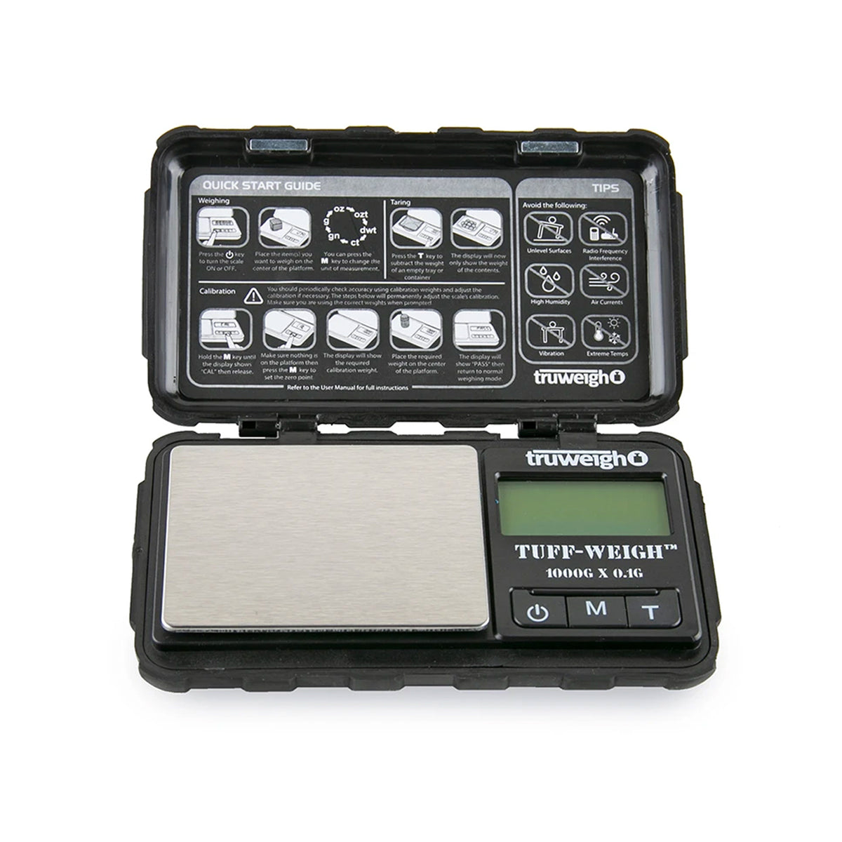 truweigh tuff weigh digital scale 1000g black