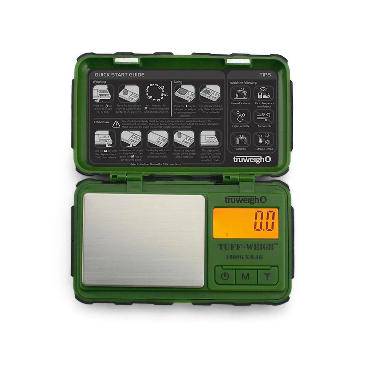truweigh tuff weigh scale 1000g green
