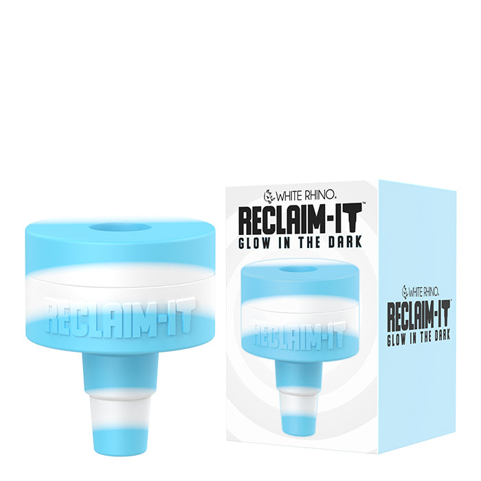 white rhino reclaim it glow dark blue white