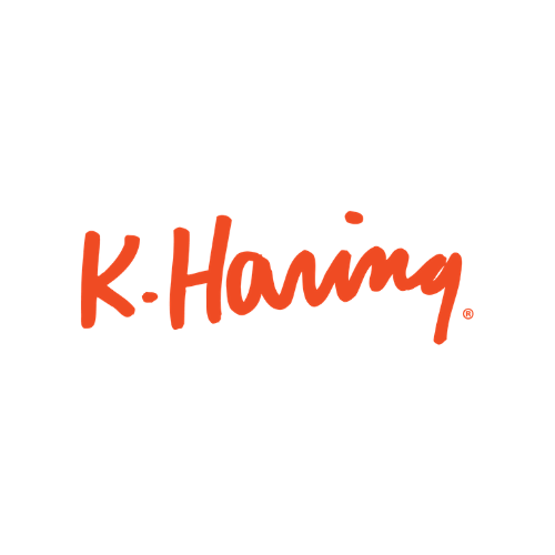 keith haring glass collection logo