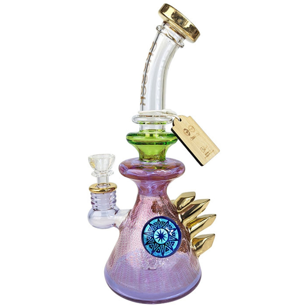 Cheech Glass Gold Crystal Water Pipe
