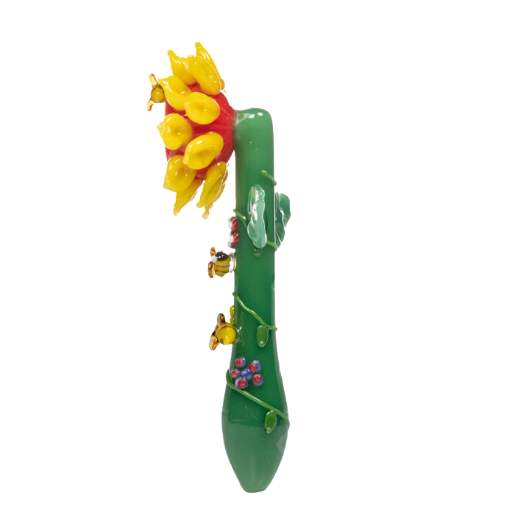 Cheech Glass Sunflower Hand Pipe