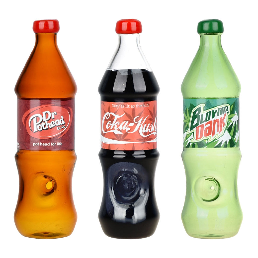 Dabtized Soda Buds Glass Hand Pipe