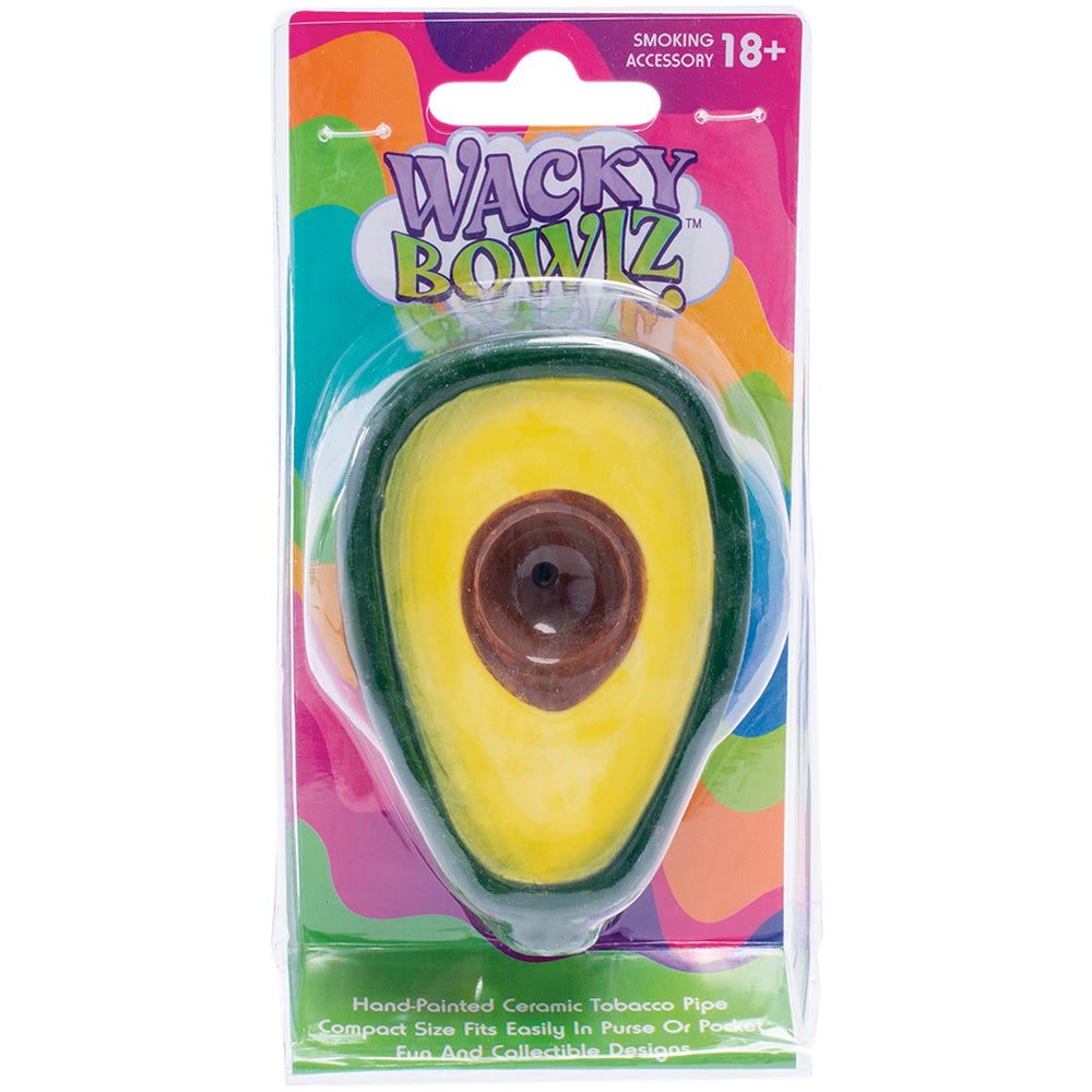 Wacky Bowlz Ceramic Hand Pipe | Avocado