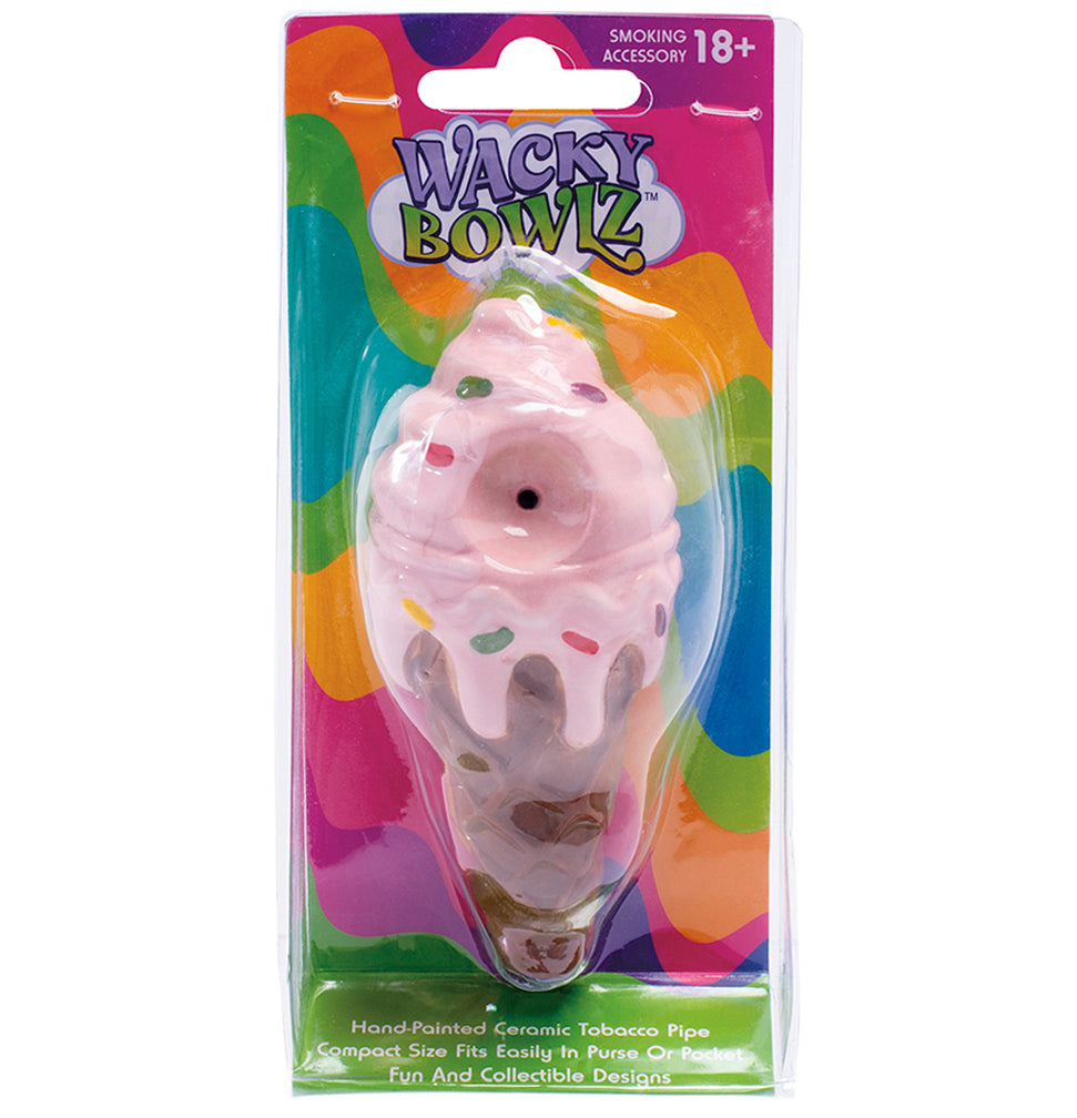 Wacky Bowlz Ceramic Hand Pipe | Ice Cream