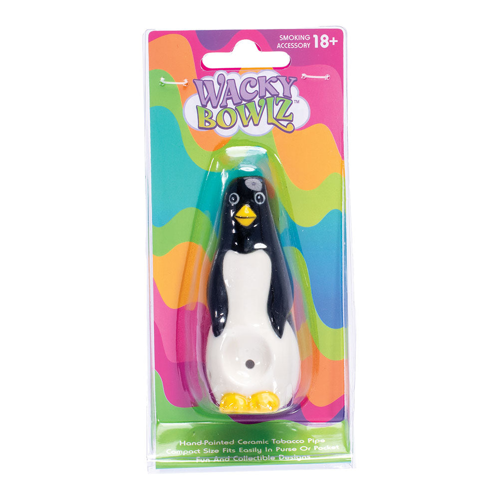 Wacky Bowlz Ceramic Hand Pipe | Penguin