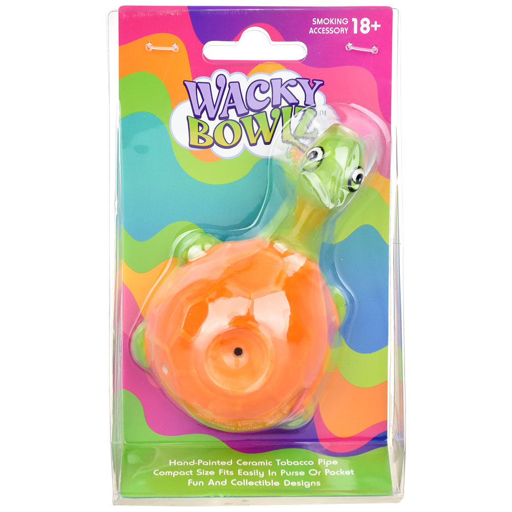 Wacky Bowlz Ceramic Hand Pipe | Sea Turtle