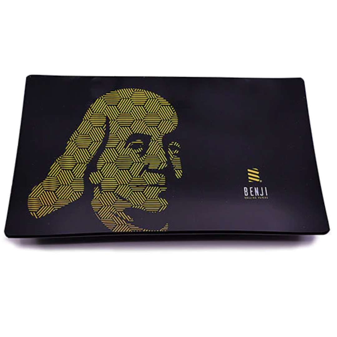 benji glass rolling tray art franklin