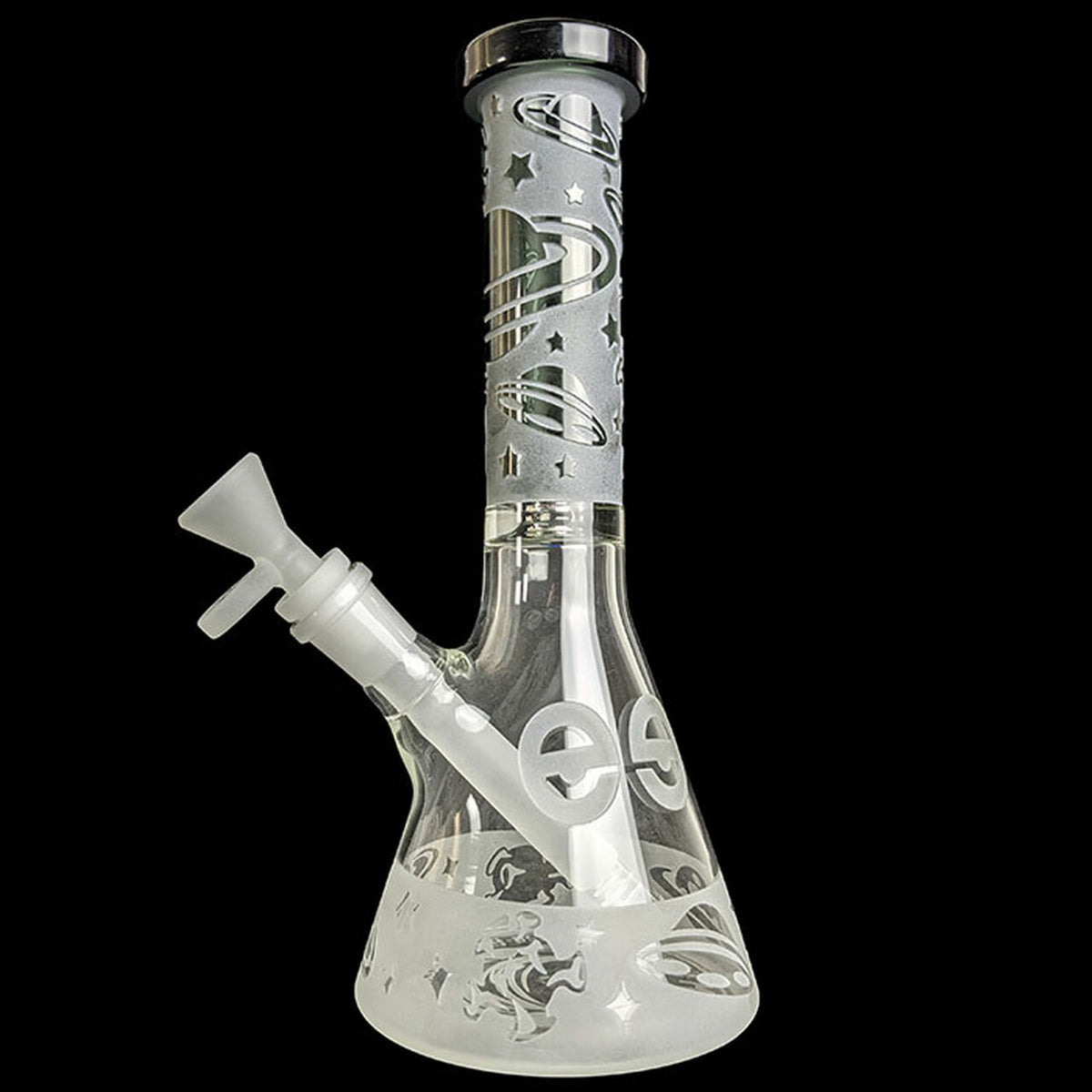 Cheech Glass Sandblasted Planets Beaker - 10"
