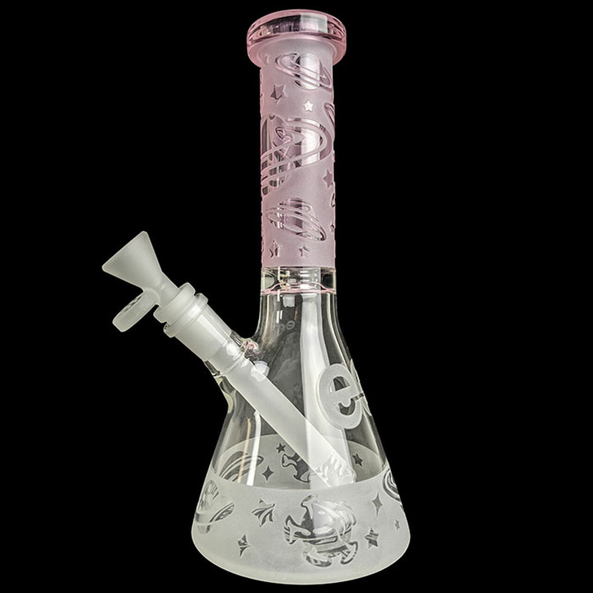 Cheech Glass Sandblasted Planets Beaker - 10"