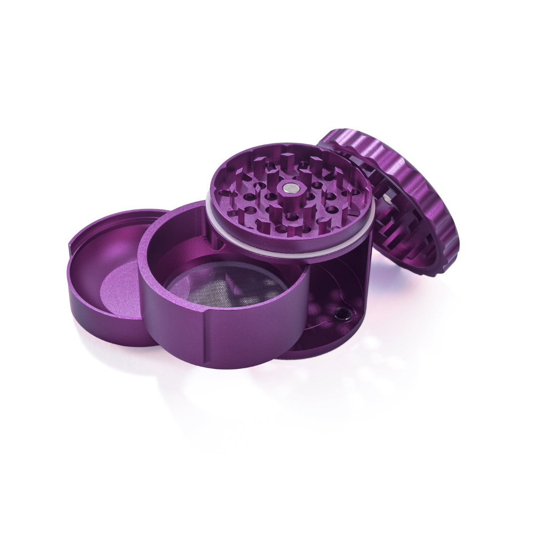 dr grind swing tray grinder purple