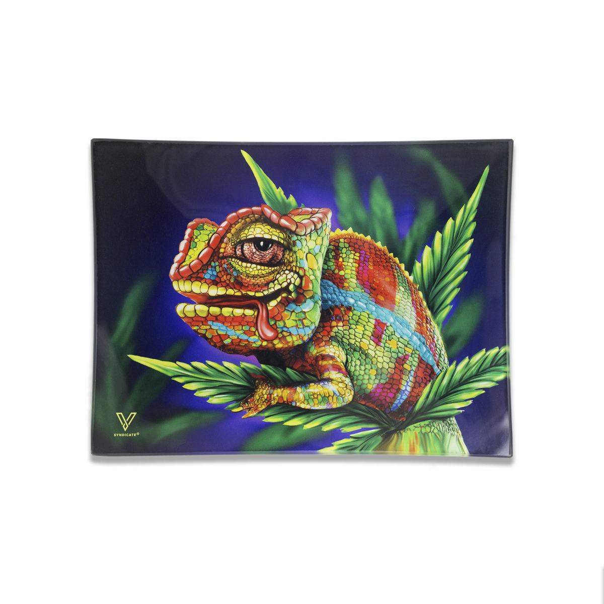 glass rolling tray cloud 9 chameleon small v syndicate
