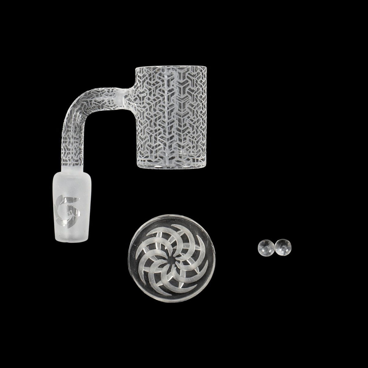 Glasshouse Trippy Edition 25mm Flat Top Quartz Banger - Style-D