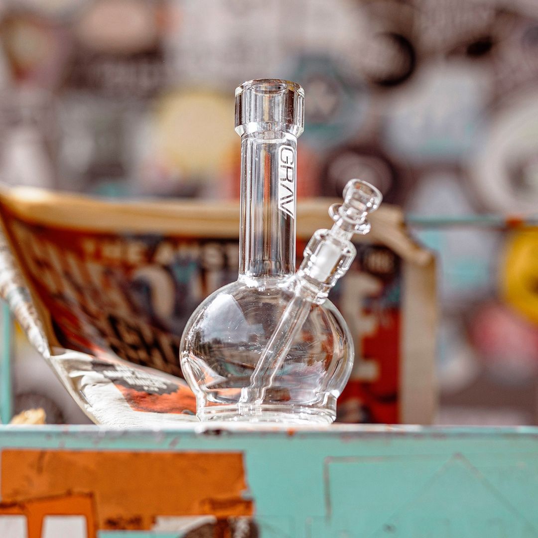 grav labs mini round base water pipe bong
