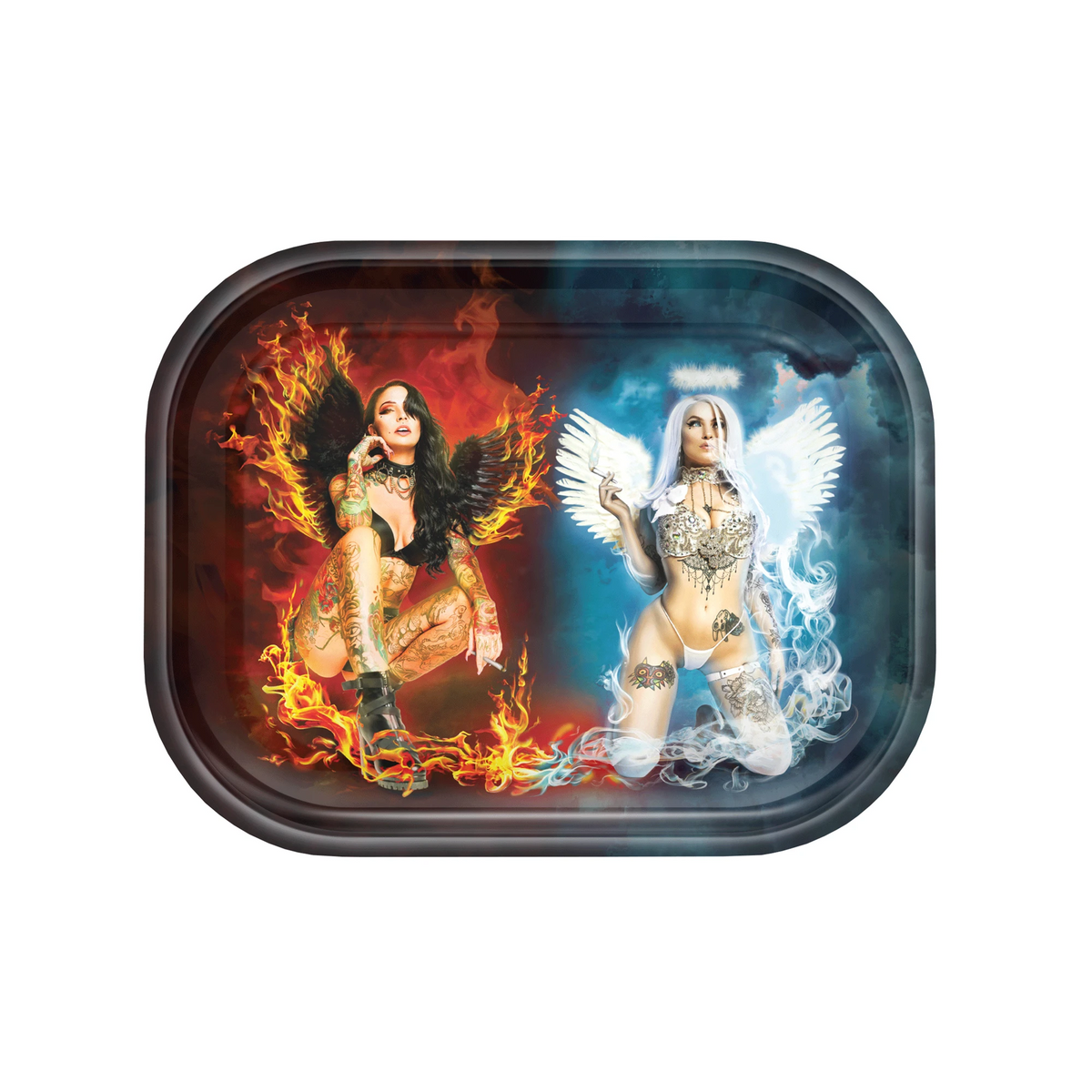 hybrid rolling tray devil vs angel small v syndicate