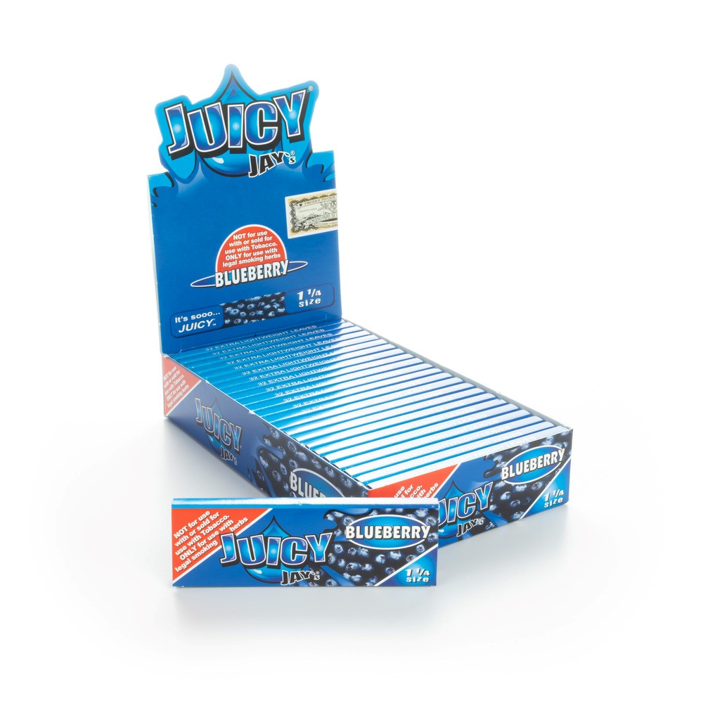 juicy jays blueberry flavored rolling papers wholesale box