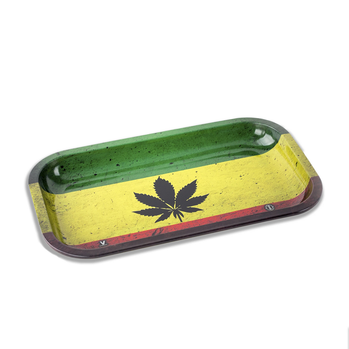 metal rolling tray rasta leaf medium v syndicate