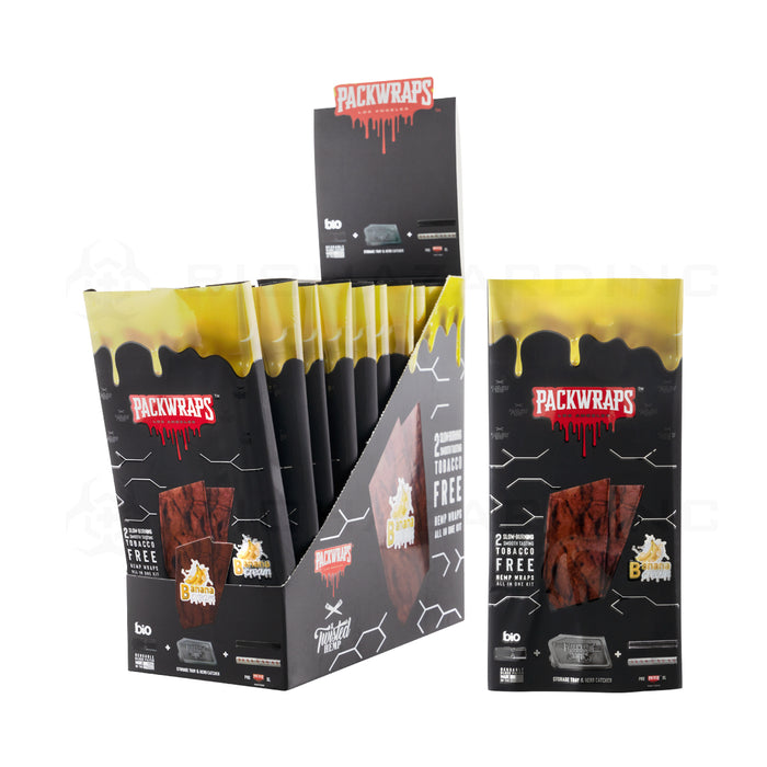 packwraps twisted hemp banana cream display box