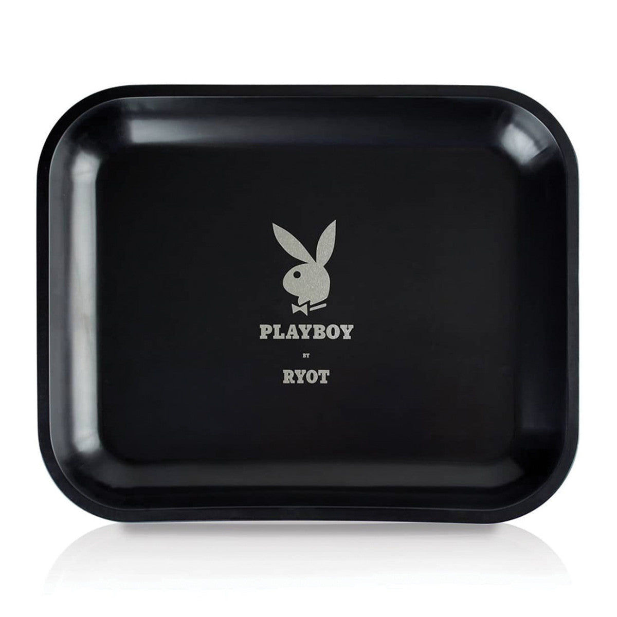playboy ryot silver bunny rolling tray large