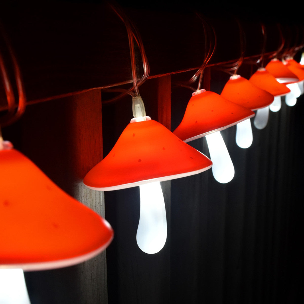 pulsar shrooming led string light set mushrooms