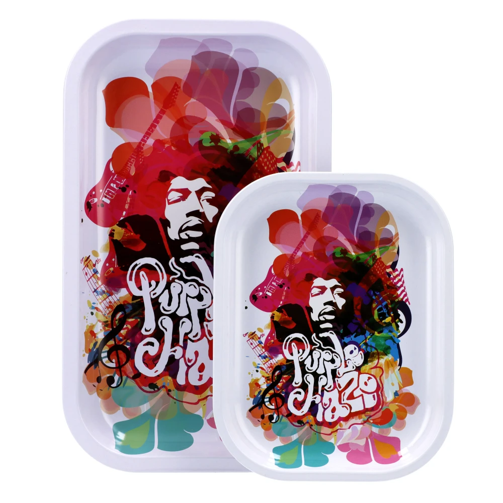 rock legends jimi rainbow haze rolling tray