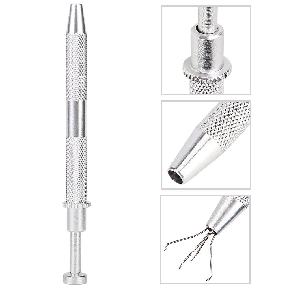 terp tweezers bead pearl grabber tool silver