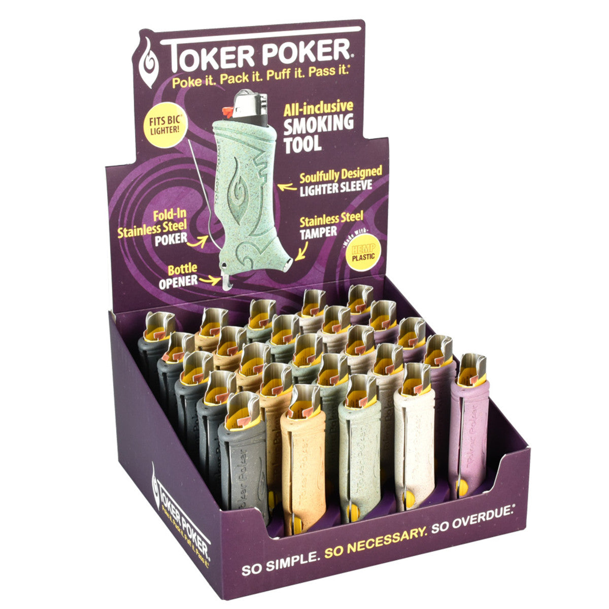 Toker Poker Hemp Plastic + Bottle Opener