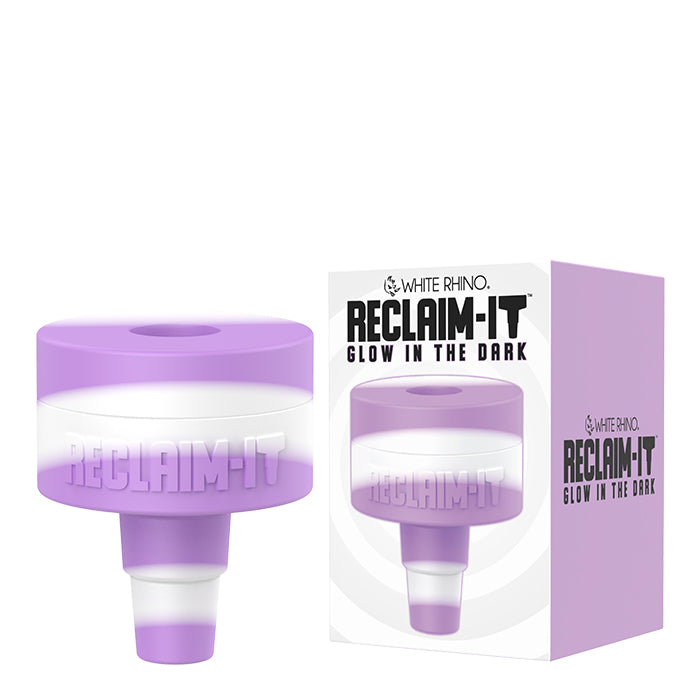 white rhino reclaim it glow dark purple