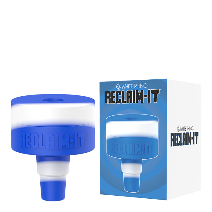 white rhino reclaim it silicone reclaimer blue white