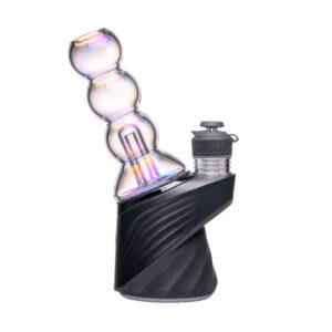 BigFun! Bubble Puffco Peak Top iridescent triple bubble glass attachment on a Puffco Peak