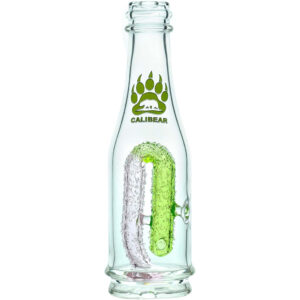 Calibear Gummy Bottle Puffco Peak Attachment in Green & Purple