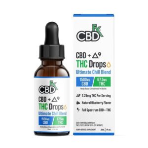 CBDfx Delta-9 THC + CBD Tincture Ultimate Chill Blend 1500mg