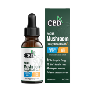 cbdfx focus mushroom cbd energy blend drops 1000mg