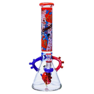 Cheech Glass Heartfelt Hits Beaker Bong in full view