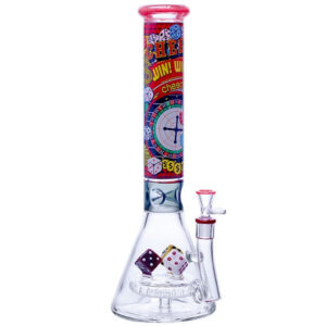 Cheech Glass High Roller Dice Casino Bong in full view