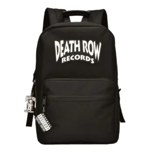 Death Row Records Smell-Proof Backpack in Black front view