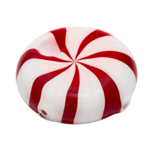 Edie Parker Peppermint Glass Pipe in front view