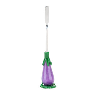 Empire Glassworks Eggplant Dabber in front view