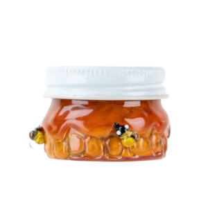 Empire Glassworks Honeycomb Terp Jar in front view